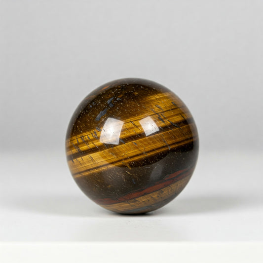Tiger Eye Crystal Spheres: Strength, Confidence, and Protection