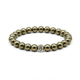 Pyrite  Crystal Bracelet | Lab Certified | For Financial Gains, Abundance and Prosperity | Money Mangnet - Unisex, 8 mm beads Bracelet