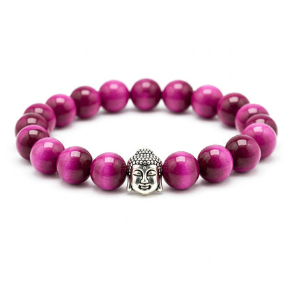 Pink Tiger Eye  Crystal Bracelet | Lab Certified | For Confidence, Emotional  and Courage - Unisex, 8 mm beads Bracelet