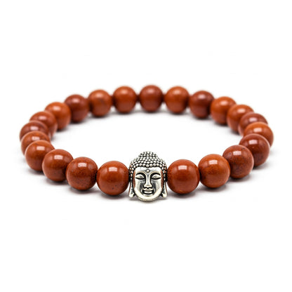 Red Jasper Healing Crystal Bracelet | Lab Certified | For Grounding, stability, vitality and energy | For Body Builders - Unisex, 8 mm beads Bracelet