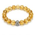 Natural Citrine  Crystal Bracelet | Lab Certified | For Growth, abundance and confidence - Unisex, 8 mm beads Bracelet
