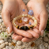 Pisces (मीन राशि) Zodiac Citrine & Tiger Eye Bracelet (Bracelet + Free Raw Selenite Tray ✨)