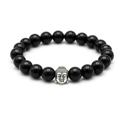 Black Obsidian  Crystal Bracelet | Lab Certified | For Evil Eye Protection - Unisex, 8 mm beads Bracelet