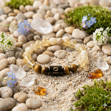 Pisces (मीन राशि) Zodiac Citrine & Tiger Eye Bracelet (Bracelet + Free Raw Selenite Tray ✨)