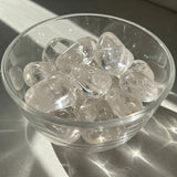 Clear Quartz Crystal Tumbles: Amplify Your Energy, Clarity and Cleanse the Aura