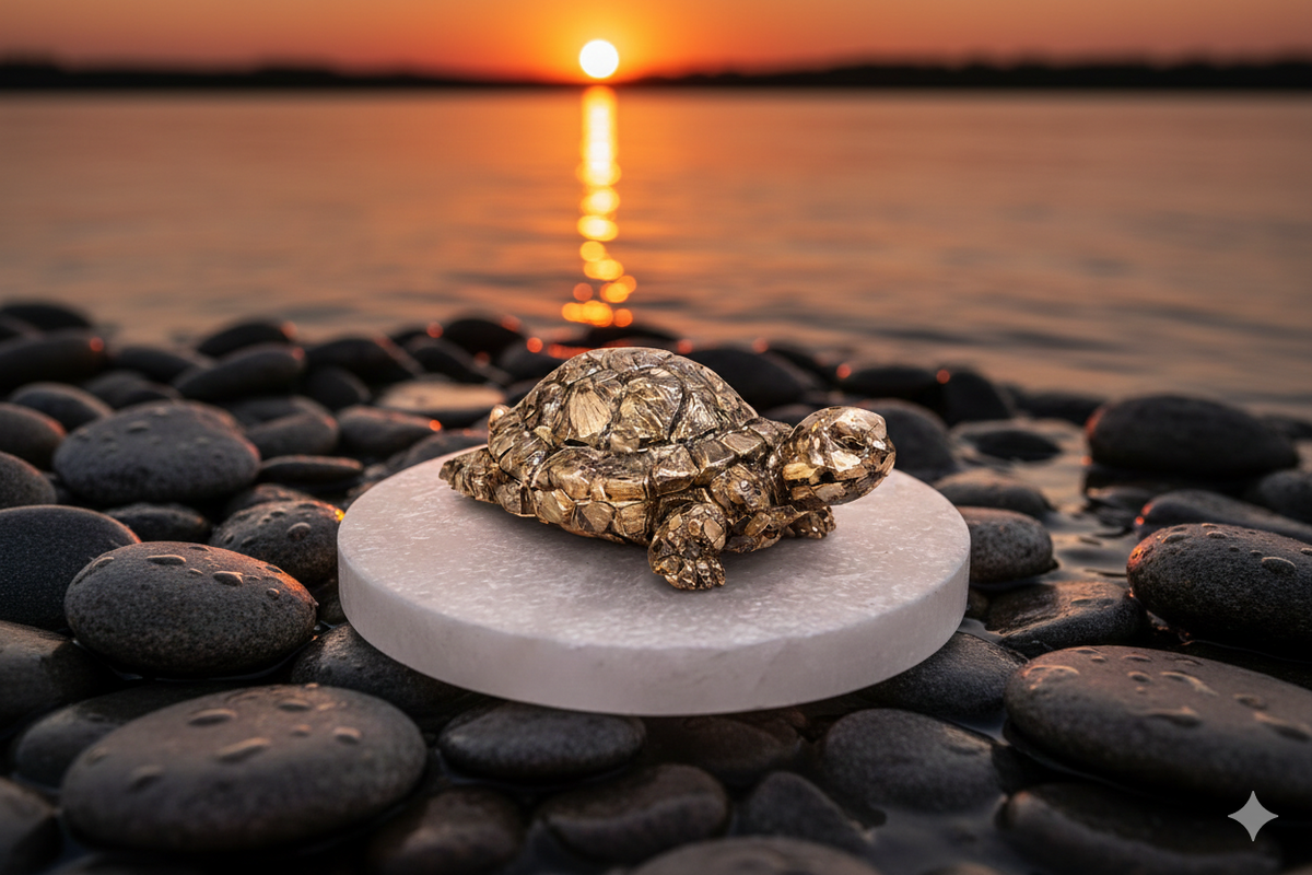 Pyrite Tortoise – The Guardian of Wealth, Stability & Long-Lasting Success