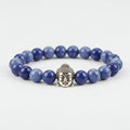 Sodalite  Crystal Bracelet | Lab Certified | For mental clarity, focus, communication and balance throat chakra - Unisex, 8 mm beads Bracelet