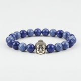 Sodalite  Crystal Bracelet | Lab Certified | For mental clarity, focus, communication and balance throat chakra - Unisex, 8 mm beads Bracelet