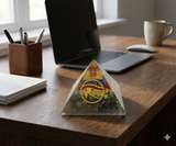 Sampurna Dhan Shakti Combo – Selenite Cleansing Tray & Energy Pyramid