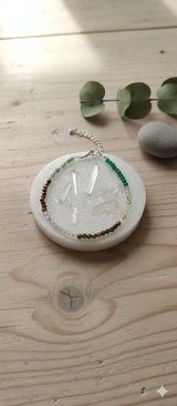 Dhanyog Anklet  & selenite tray  Combo