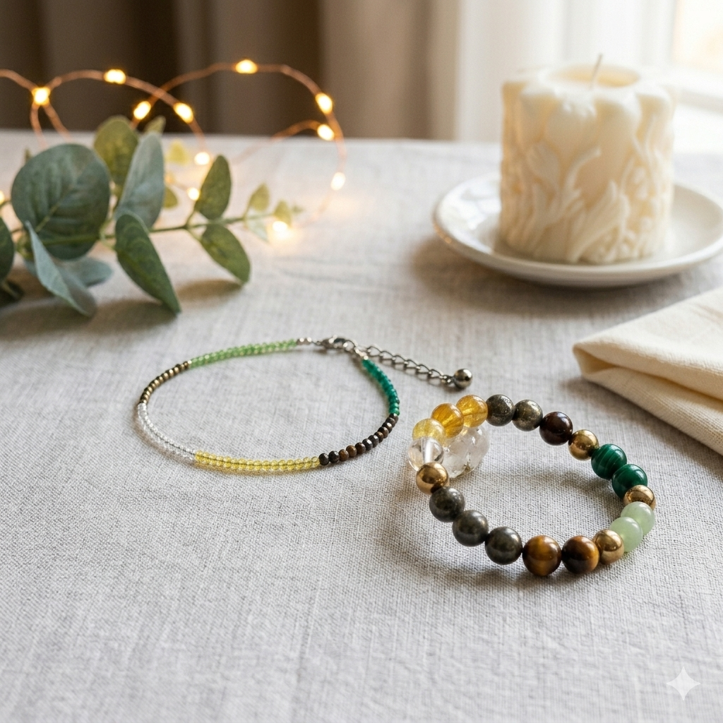Powerful Dhanyog Couple Combo: Bracelet & Anklet