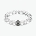 Clear Quartz  Crystal Bracelet | Lab Certified | Amplifies Energy, Enhances Clarity and focus - Unisex, 8 mm beads Bracelet