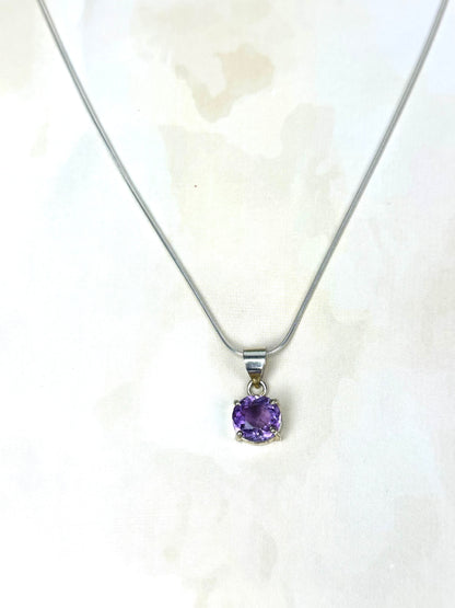 Amethyst  Crystal Pendant | Lab Certified | For Courage, Protector And Will Power - Women