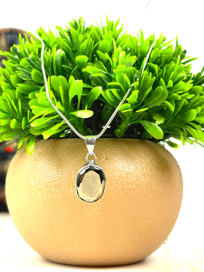 Natural Pyrite  Crystal Pendant | Lab Certified | For Growth, Abundance and Prosperity - Unisex