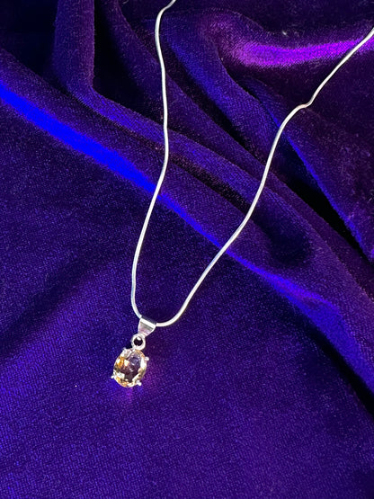 Natural Citrine  Crystal Pendant | Lab Certified | For Growth, abundance and confidence - Women