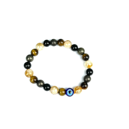 Career Boost  Crystal Bracelet | Lab Certified | Promotes Abundance, prosperity and financial Sucesss - Unisex, 8 mm beads Bracelet