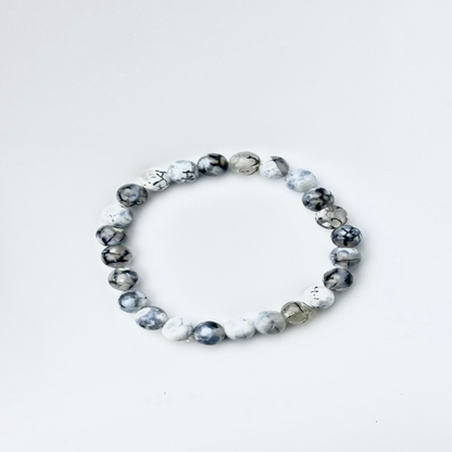 Dragon Vein  Crystal Bracelet | Lab Certified | Protection, Courage, Vitality and Emotional  - Unisex, 8 mm beads Bracelet