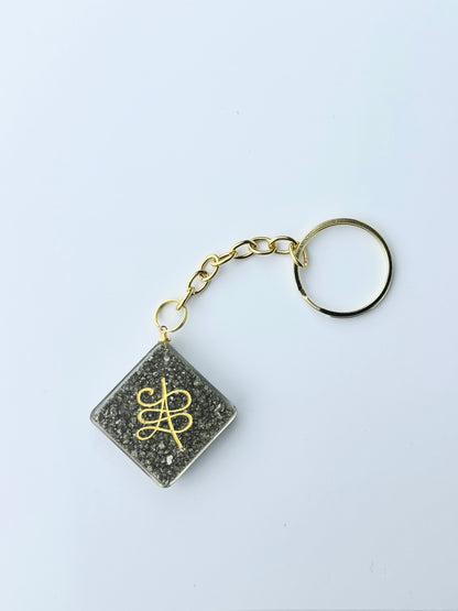 Pyrite Keychain: Unlock Prosperity, Confidence, and Protection