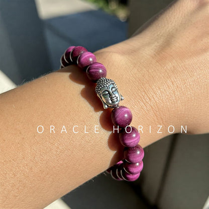 Pink Tiger Eye  Crystal Bracelet | Lab Certified | For Confidence, Emotional  and Courage - Unisex, 8 mm beads Bracelet