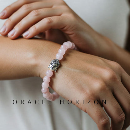 Rose Quartz  Crystal Bracelet | Lab Certified | For love, harmony, self love and emotional balance - Unisex, 8 mm beads Bracelet