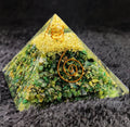 Green Jade Crystal Pyramid: Abundance, Harmony