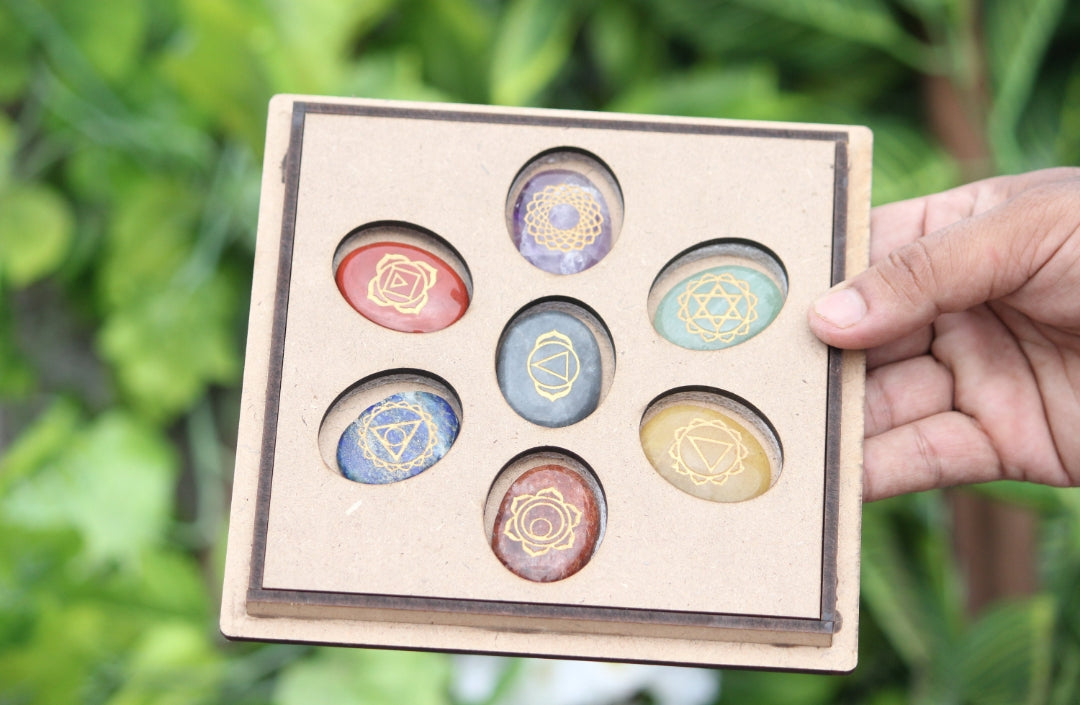 Natural 7 Chakra Set  Red Jasper, Carnelian, Yellow Aventurine, Green Aventurine, Turquoise, Sodalite, Amethyst, and Hematite Round