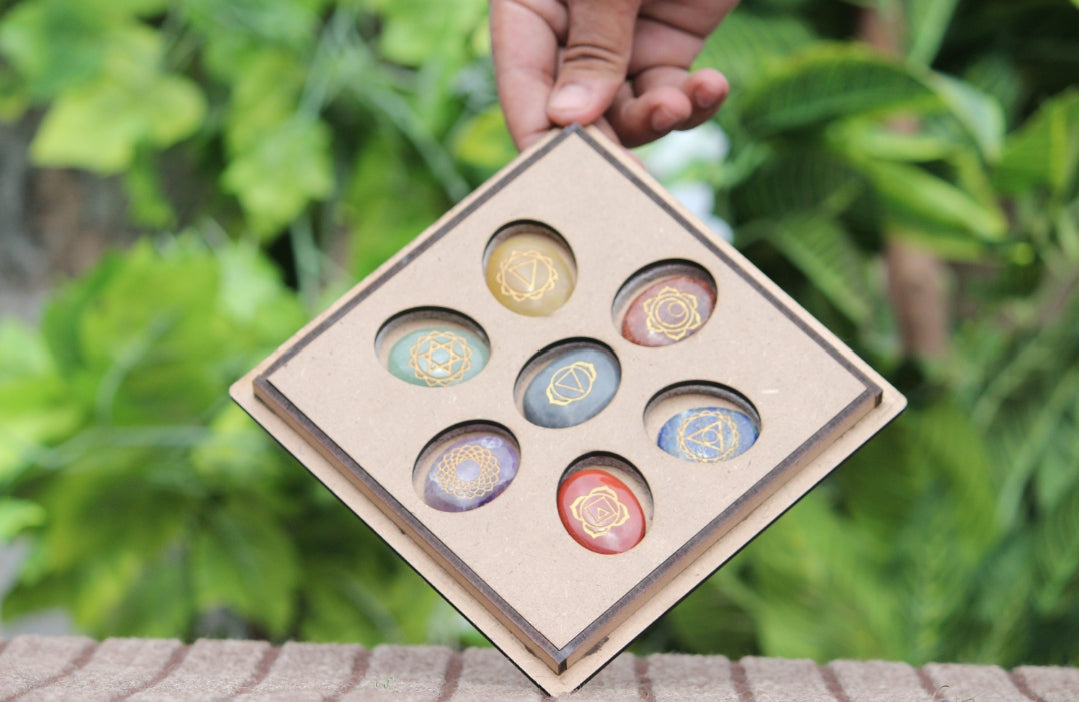 Natural 7 Chakra Set  Red Jasper, Carnelian, Yellow Aventurine, Green Aventurine, Turquoise, Sodalite, Amethyst, and Hematite Round