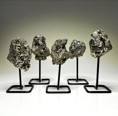 Pyrite Crystal Stand: A Symbol of Strength and Abundance | Money Magnet