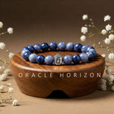 Sodalite  Crystal Bracelet | Lab Certified | For mental clarity, focus, communication and balance throat chakra - Unisex, 8 mm beads Bracelet