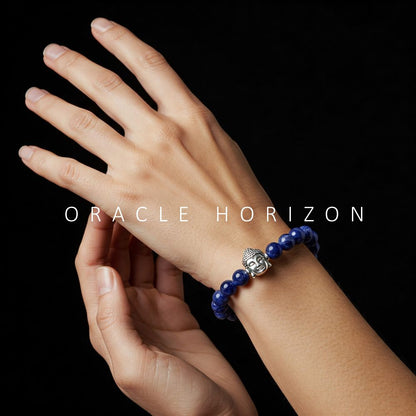 Sodalite  Crystal Bracelet | Lab Certified | For mental clarity, focus, communication and balance throat chakra - Unisex, 8 mm beads Bracelet