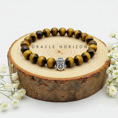 Tiger Eye  Crystal Bracelet | Lab Certified | For focus, clarity, confidence and courage - Unisex, 8 mm beads Bracelet