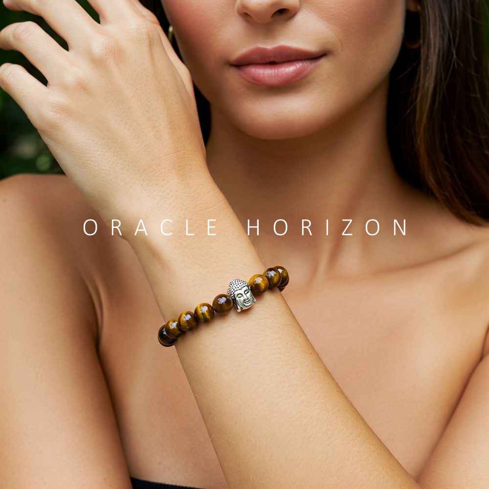 Tiger Eye  Crystal Bracelet | Lab Certified | For focus, clarity, confidence and courage - Unisex, 8 mm beads Bracelet