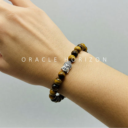 Tiger Eye  Crystal Bracelet | Lab Certified | For focus, clarity, confidence and courage - Unisex, 8 mm beads Bracelet