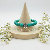 Turquoise  Crystal Bracelet | Lab Certified | For , protection, communication and promotes harmony and balance - Unisex, 8 mm beads Bracelet