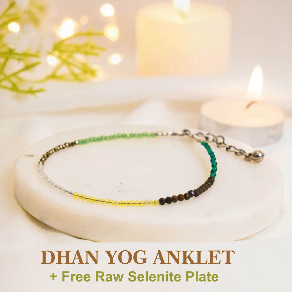 Oracle Horizon – Crystal Anklet || Attract Wealth • Boost Confidence • Protect Your Energy