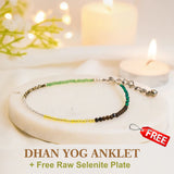 Dhanyog Anklet  & selenite tray  Combo