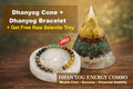 Dhanyog Wealth Harmony Combo  (Dhanyog Bracelet + Money Magnet Cone Pyramid + Raw Selenite Tray)