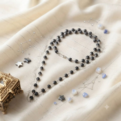 Silver Plated Karungali Mala