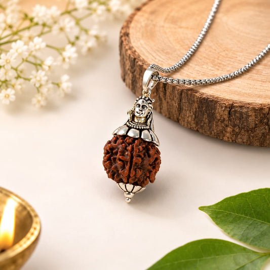 Adiyogi Shiv 7 Mukhi Rudraksha Pendant