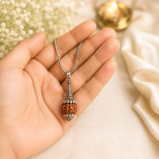 Rudraksha Hanuman Gada Pendant