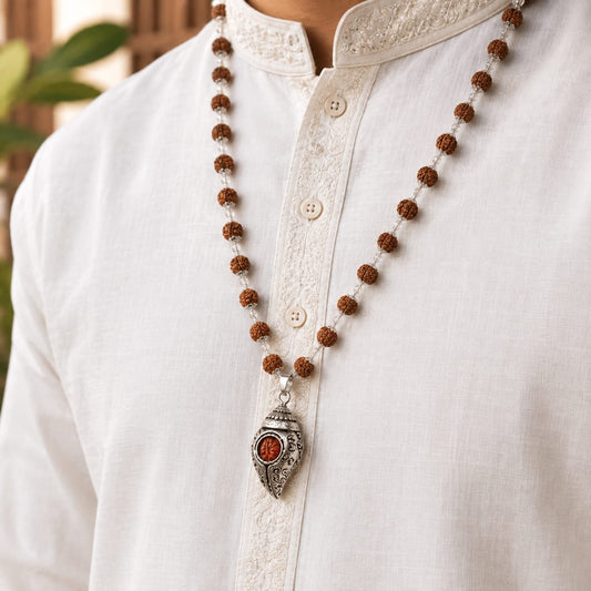 Divya Shankh Rudraksha Mala