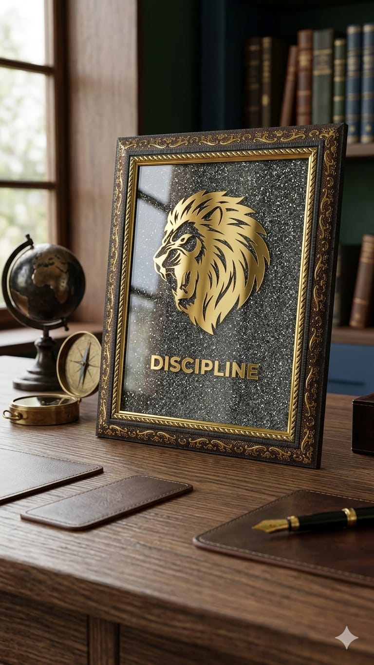 Discipline: Majestic Lion – Unbreakable King Pyrite Frame