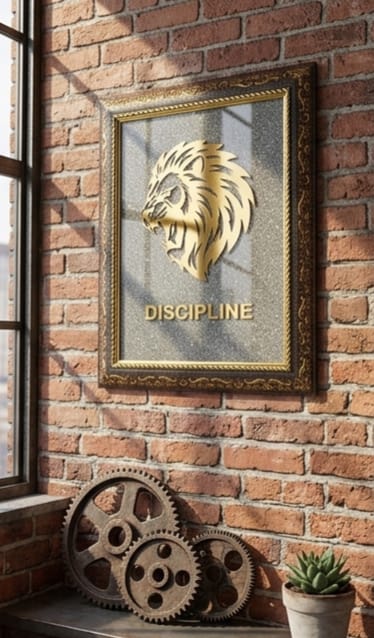 Discipline: Majestic Lion – Unbreakable King Pyrite Frame