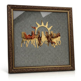 Oracle Horizon 7 Horses Pyrite Frames 24x24 inch
