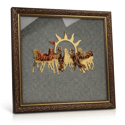 Oracle Horizon 7 Horses Pyrite Frames 24x24 inch