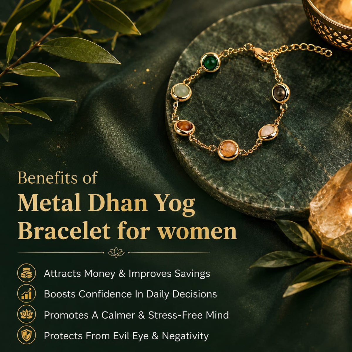 Metal Dhan Yog Bracelet for Women