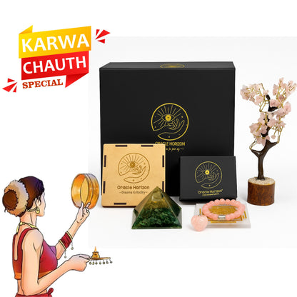 Karwa Chauth Radiance Hamper – A Crystal Celebration of Love, Healing & Harmony