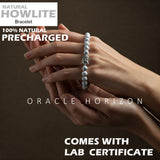 Howlite  Crystal Bracelet | Lab Certified | For reducing anxiety and stress - Unisex, 8 mm beads Bracelet