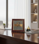 Oracle Horizon – 7 Horse Raw Pyrite Frame with Money Magnet Cone Power Combo for Wealth Flow • Success • Financial Stability